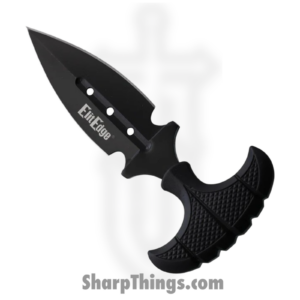 ElitEdge – EE20641BK – Push Dagger – Fixed Blade Knife – 440 SS Coated Dagger – Nylon – Black