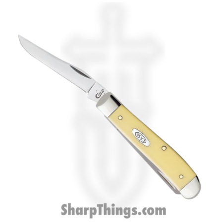 Case Cutlery – CA00029 – Mini Trapper – Folding Knife – Carbon Steel Polished Clip/Spey – Synthetic – Yellow